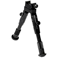 UTG Shooters SWAT Bípode de Goma- Altura 6.2&quot--6.7&quot-